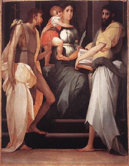 Rosso Fiorentino Madonna Enthroned between Two Saints Germany oil painting art